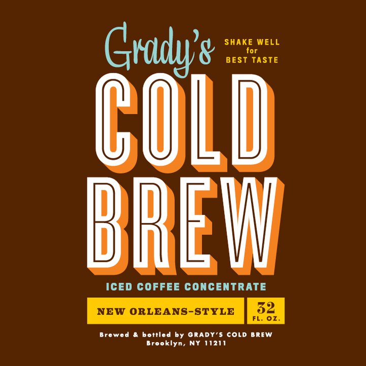 Grady's Cold Brew New Orleans Style Iced Coffee Concentrate