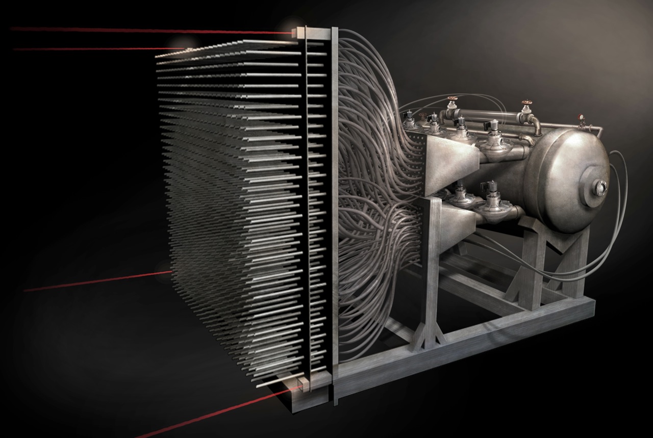 840 Barrel Paintball Machine Paints a Picture in a Fraction of a Second