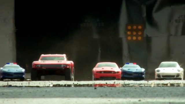 Illegal R/C Street Racers Take on the Cops in an Intense Car Chase