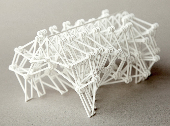 20Legged 3DPrinted Strandbeest Sculpture by Theo Jansen