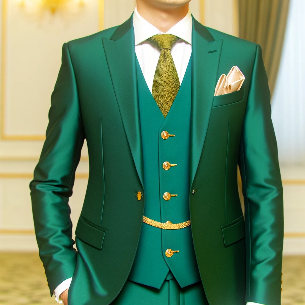 green wedding suit ideas