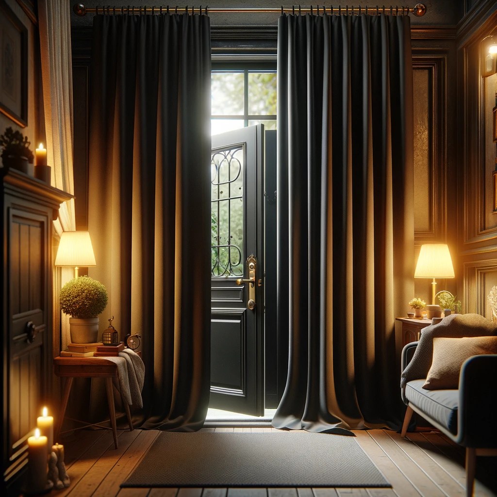 front door curtain ideas