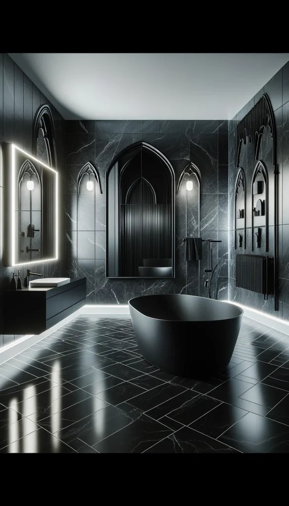 🖤 20 Enchanting Gothic Bathroom Decor Ideas to Transform Your Sanctuary 🛁