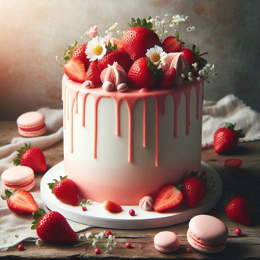 17+ Strawberry Cake Decorating Ideas to Sweeten Any Celebration ????