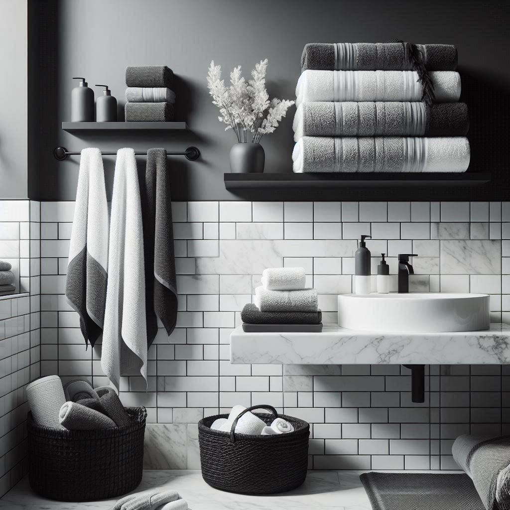 17+ MustTry Bathroom Towel Decor Ideas That Add Instant Charm ????