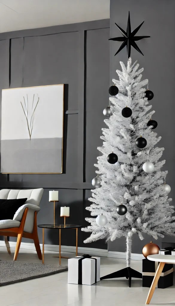 🏠 17+ Creative Flocked Christmas Tree Decorating Ideas for a Picture