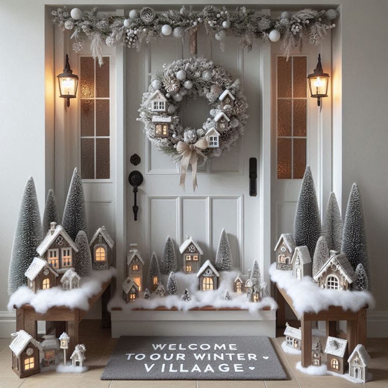 17+ Cozy January Door Decoration Ideas to Warm Up Your Entryway! 🔥