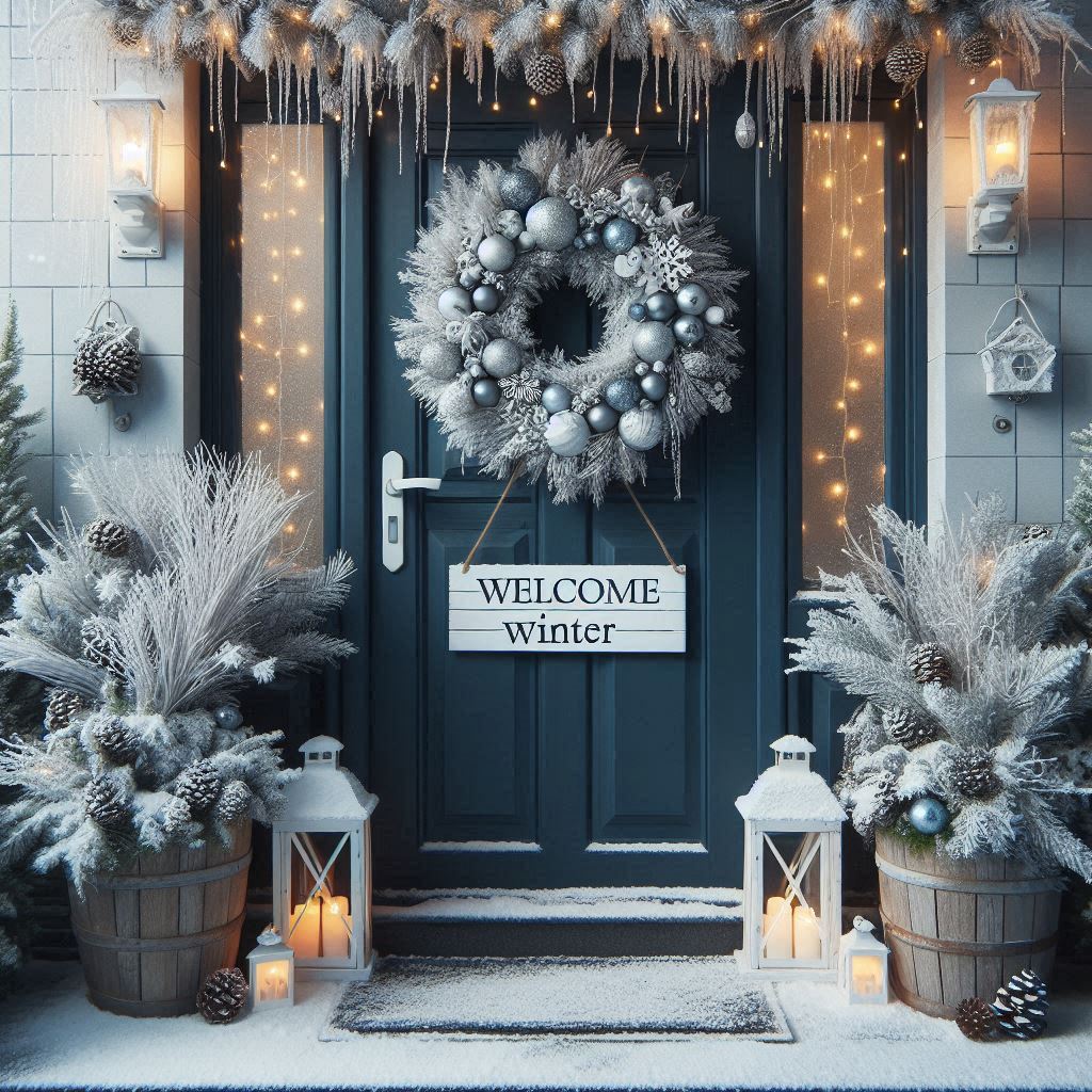 17+ Cozy January Door Decoration Ideas to Warm Up Your Entryway! 🔥