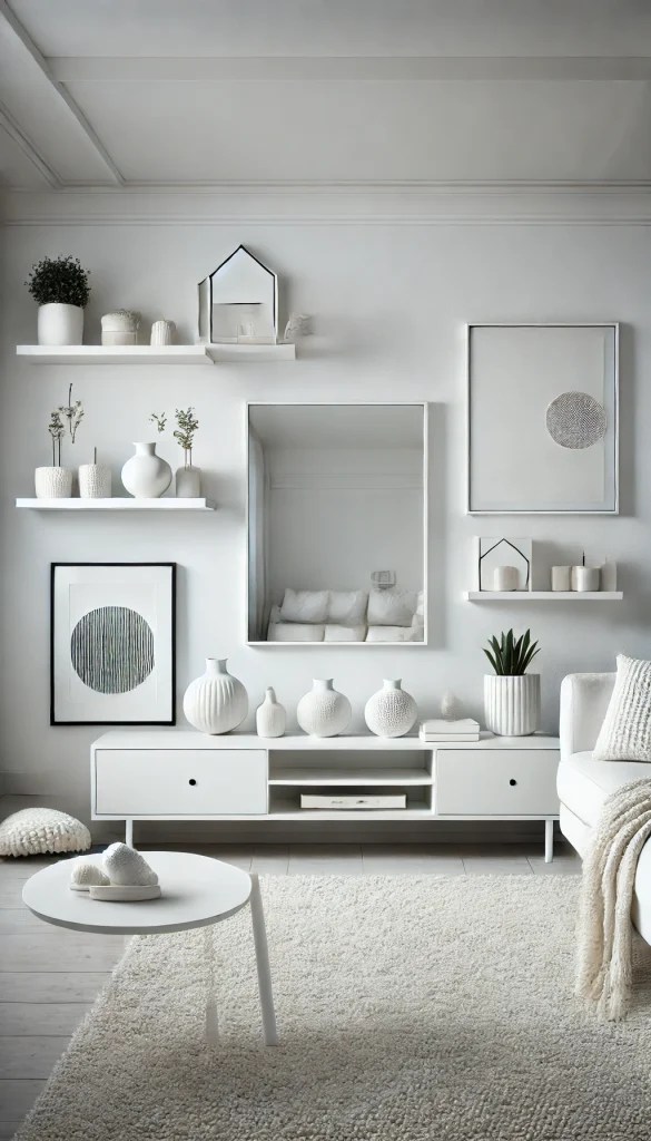 17+ White Wall Decor Ideas for a Bright and Elegant Home