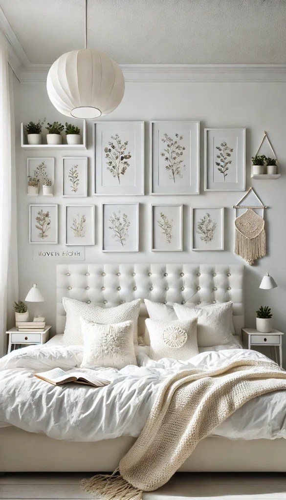 17+ White Wall Decor Ideas for a Bright and Elegant Home