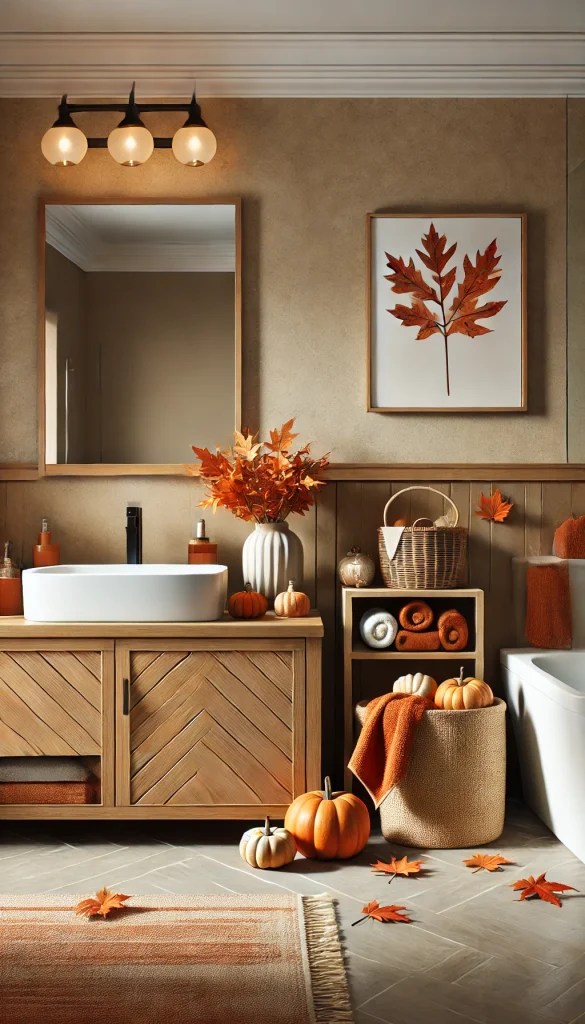 🍂 17+ Cozy and Chic Fall Bathroom Decor Ideas You’ll Love 🎃