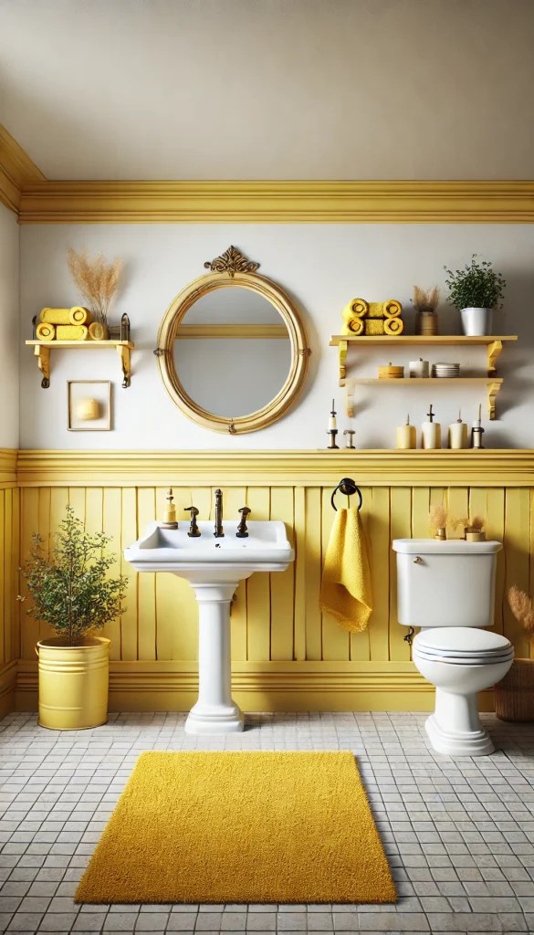 17+ Cheerful Yellow Bathroom Decorating Ideas You’ll Love! 🌞