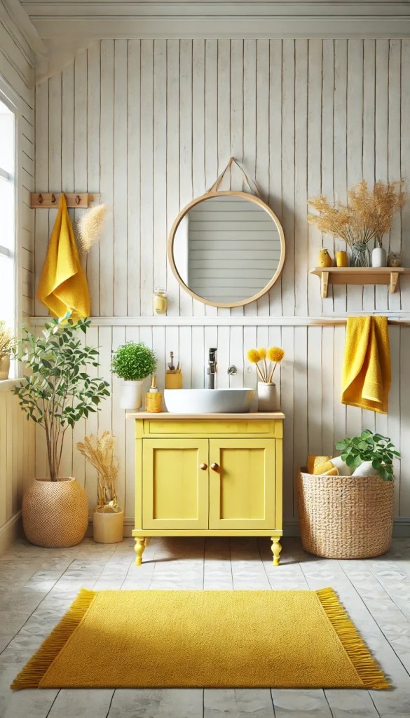 17+ Cheerful Yellow Bathroom Decorating Ideas You’ll Love! 🌞