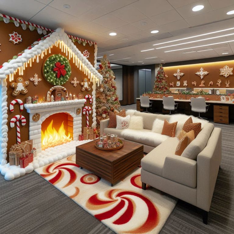 17+ Sweet Gingerbread House Office Decorating Ideas to Try This Holiday ????