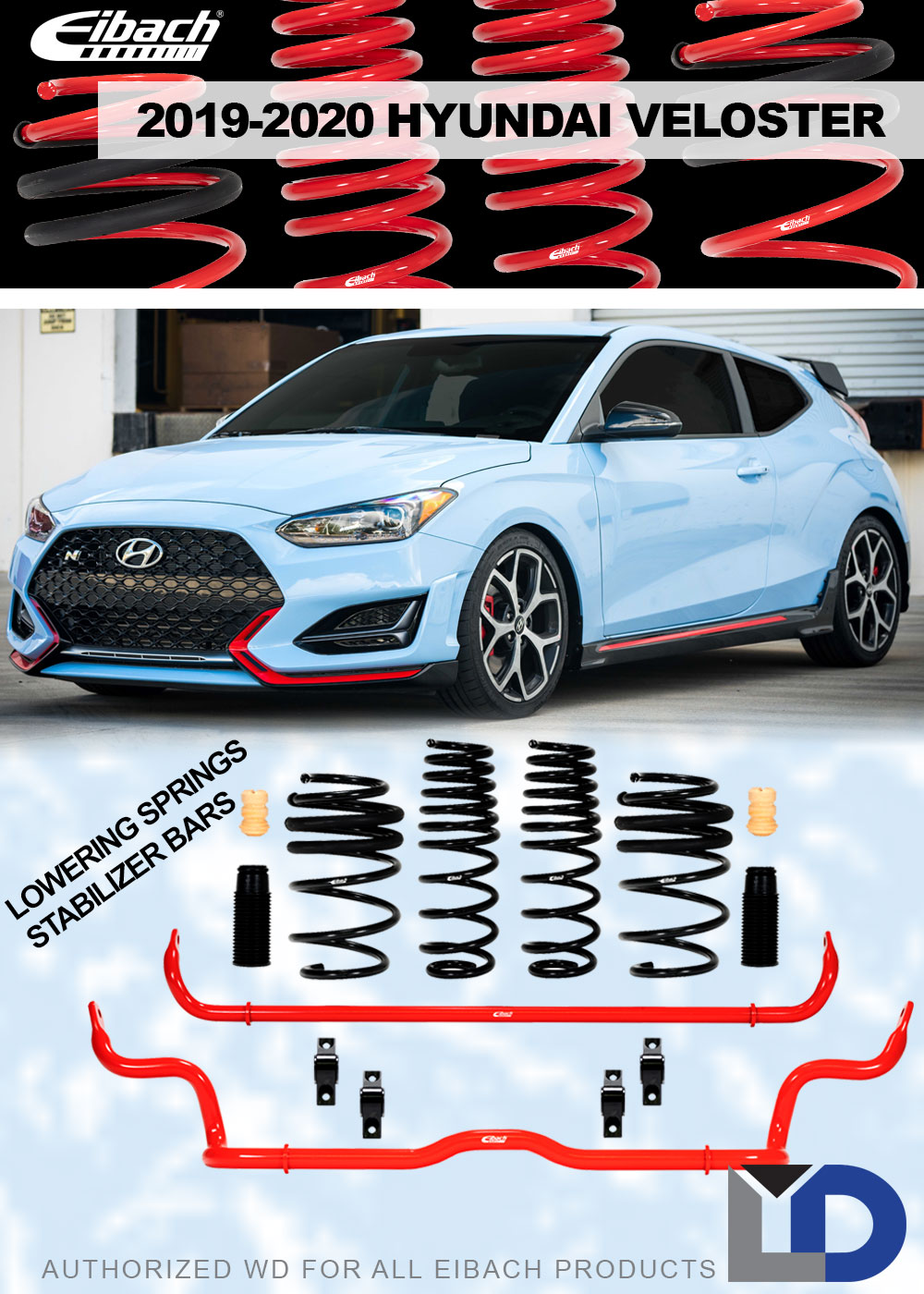 EIBACH Lowering Kit and Sway Bar Upgrades for the 2019+ Hyundai