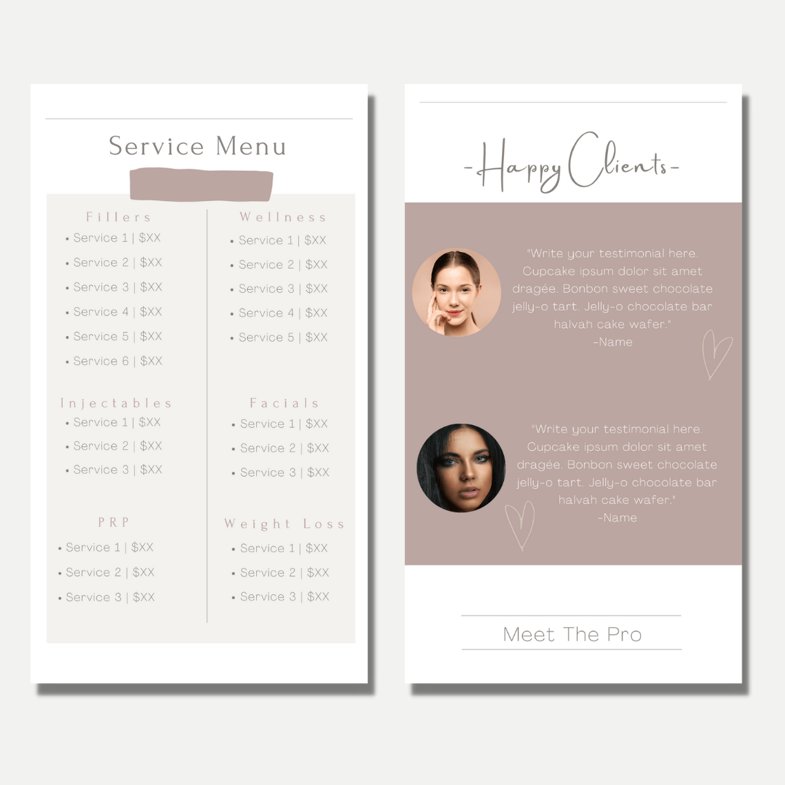 Landing Page Nurse Injector Instagram Bio Booking Page Link in Bio