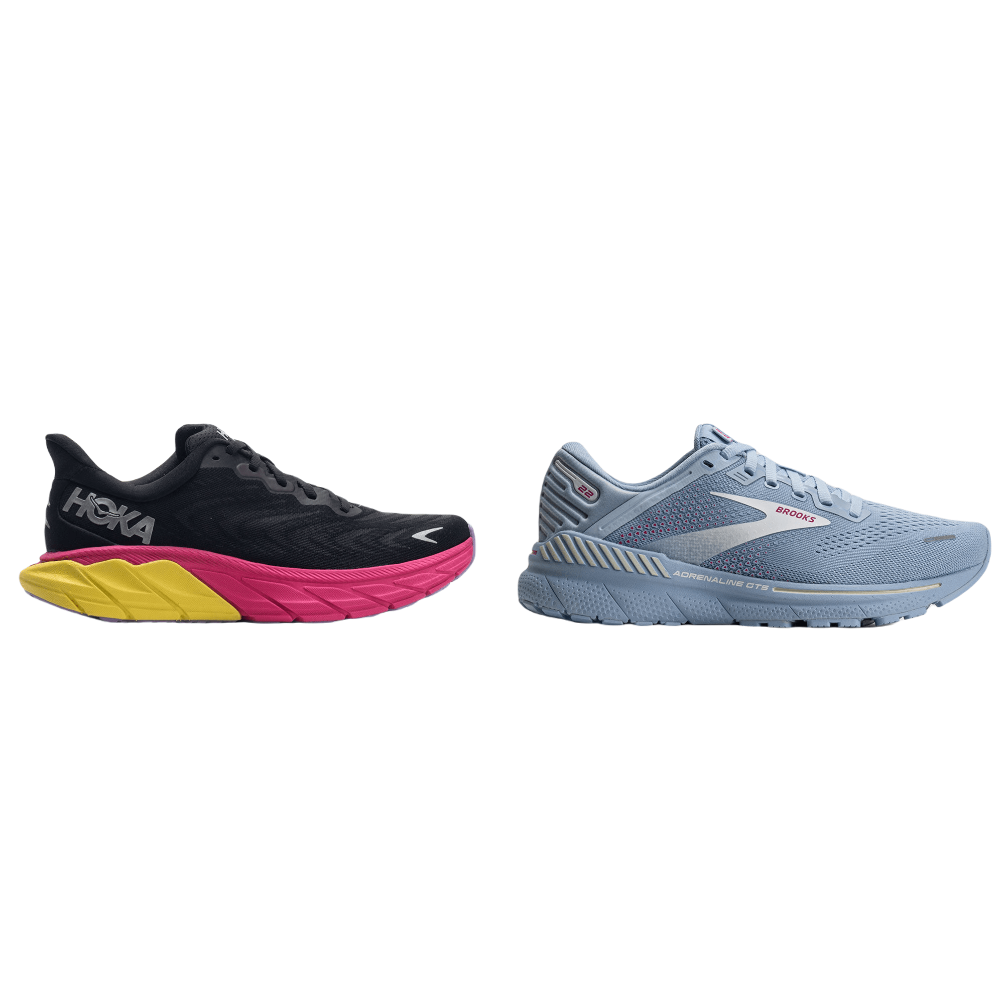 Sneaker Comparison Hoka Arahi 6 vs. Brooks Adrenaline 22 Running