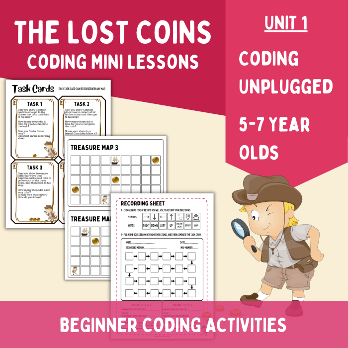 The Lost Coin Coding Unplugged Sequencing Activity Launchpad
