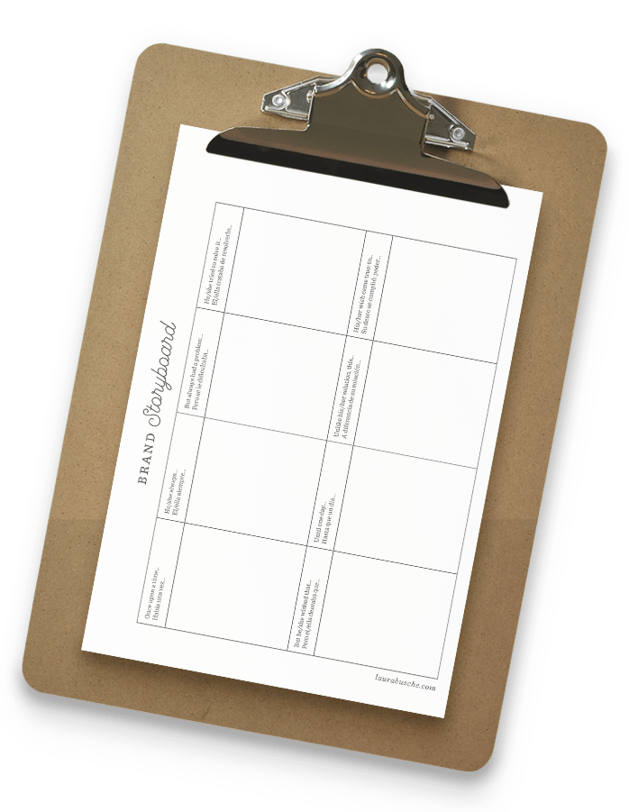 Brand Storyboard Template Laura Busche