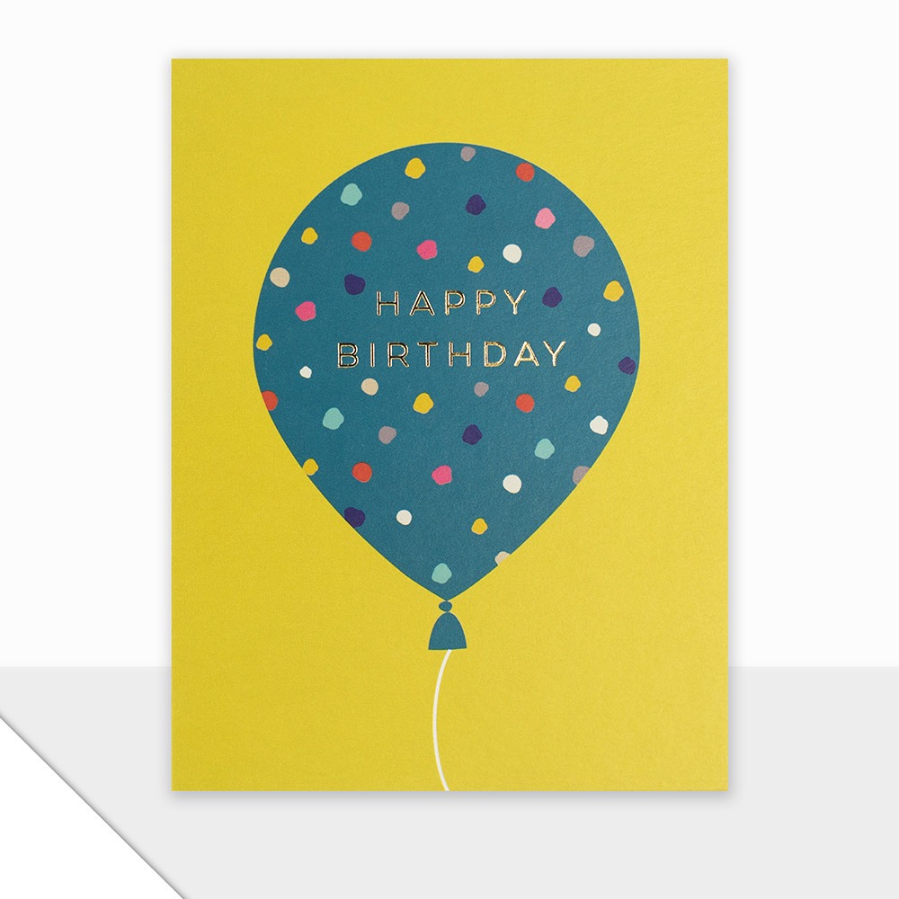 Piccolo Polka Dot Birthday Card Laura Darrington Design