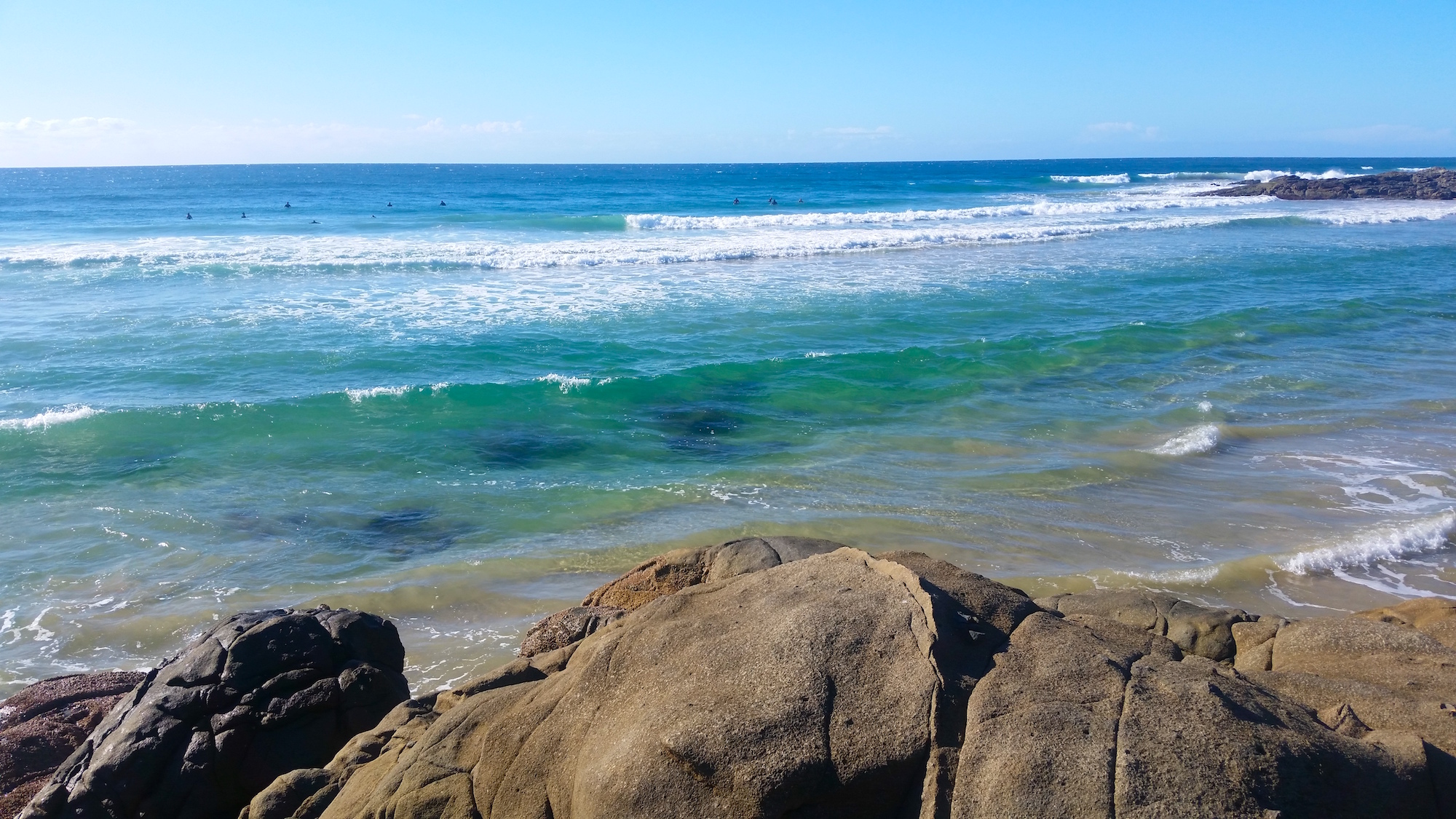 Noosa Beach from Rocks Laura Near and Far