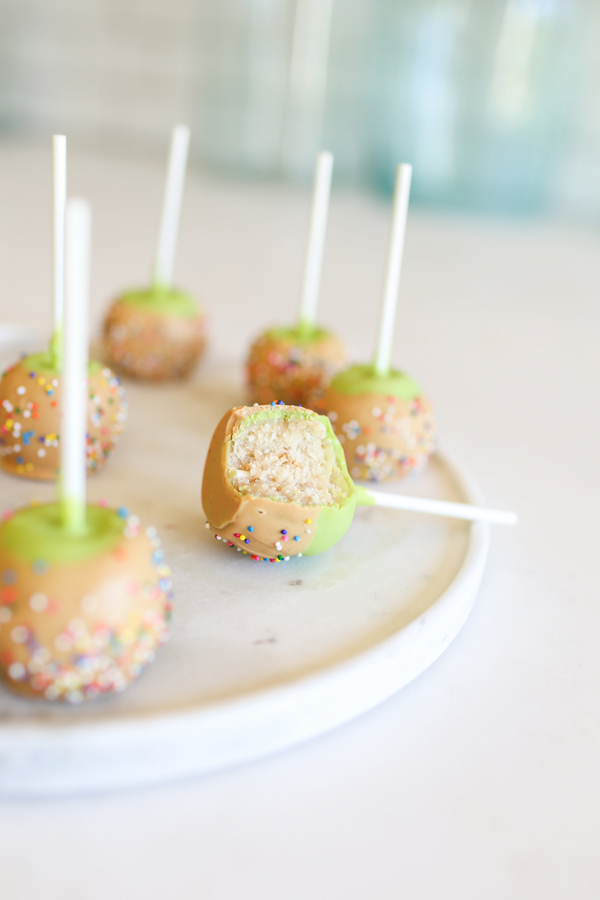 Edible Obsession Caramel Apple Cake Pops Lauren Conrad