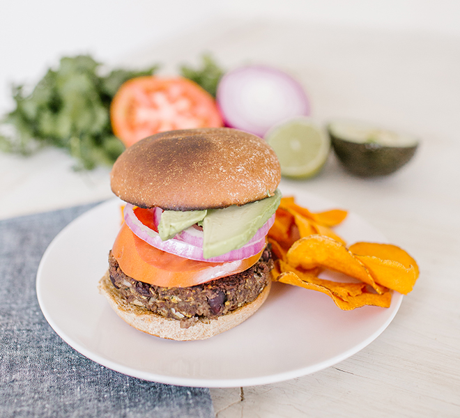 Meatless Monday Homemade Black Bean Burgers Lauren Conrad