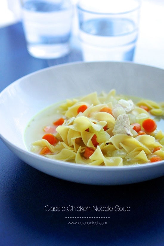 Classic Chicken Noodle Soup Recipe Lauren's Latest