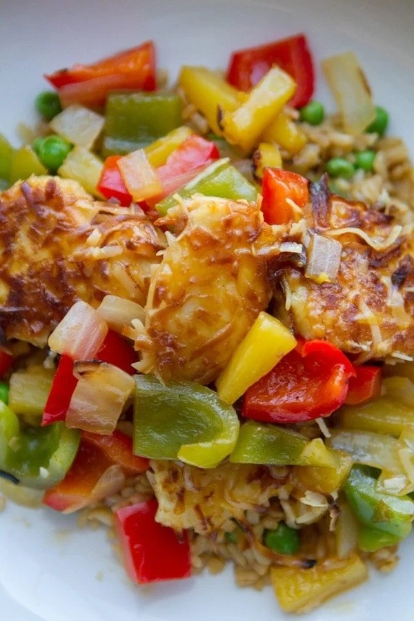 Coconut Chicken with Pineapple and Peppers Lauren's Latest