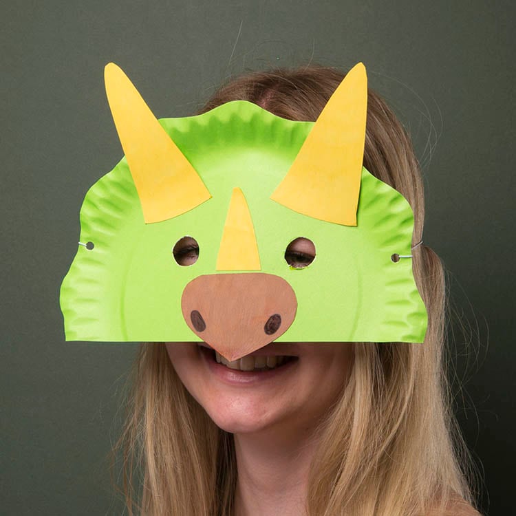 Paper Plate Dinosaur Mask The Laurie Berkner Band