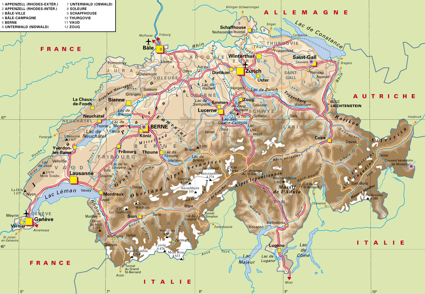 Carte Montagne Suisse Raplapla en Suisse… La vache aplatie