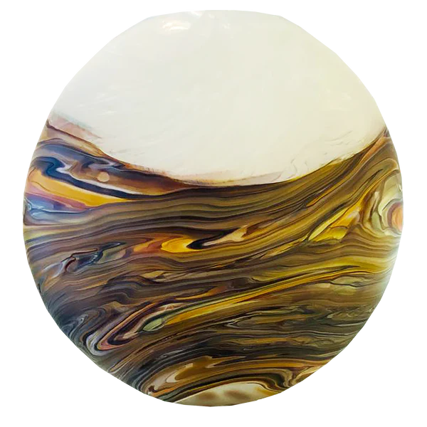 Ebb & Flow Large 11062 Lynden Over NZ Glass Art Lava Glass