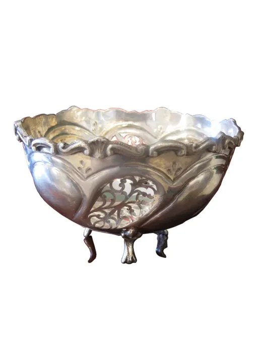 Decorative Silver Bowl Galerija Antikvarijat Laval