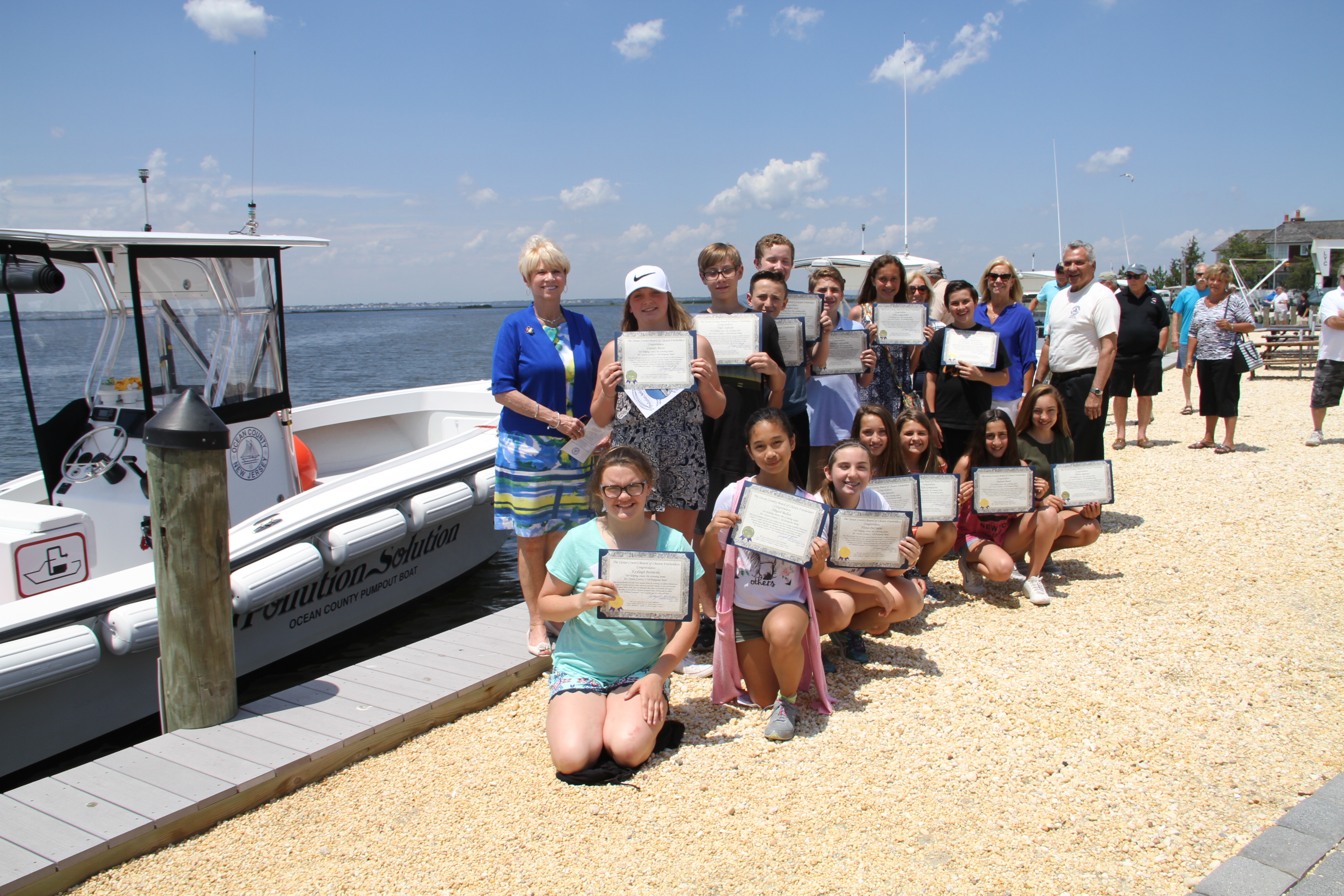 Ocean County Christens New Pumpout Boat, Named by Lavallette Students