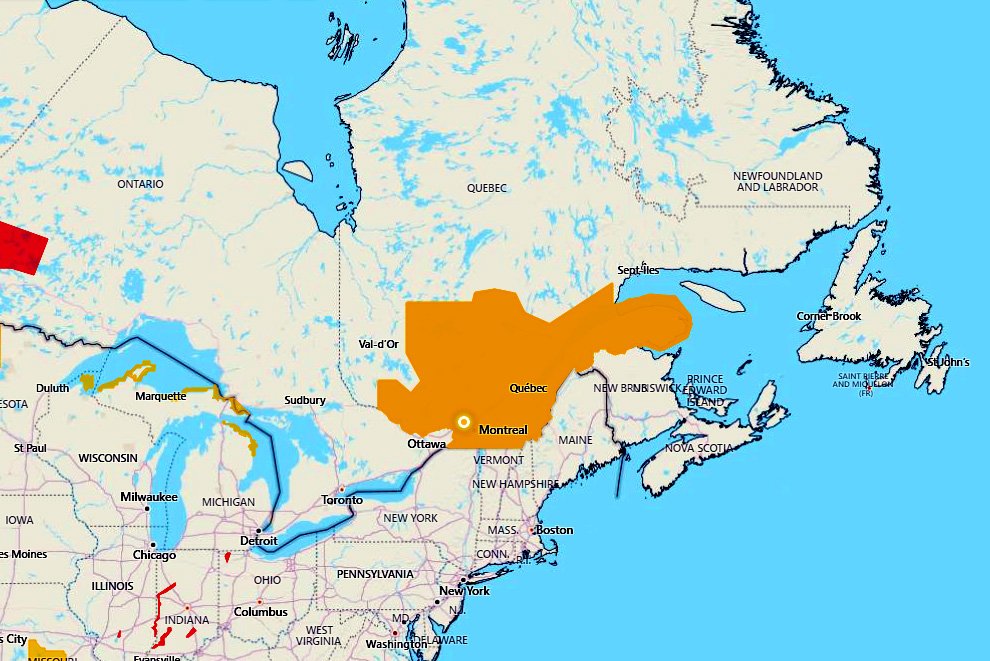 The Laval News Weather advisory issued for New Year's Day 2022