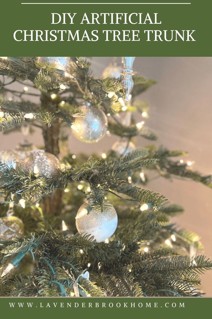 DIY Realistic Christmas Tree Bark Lavender Brook Home