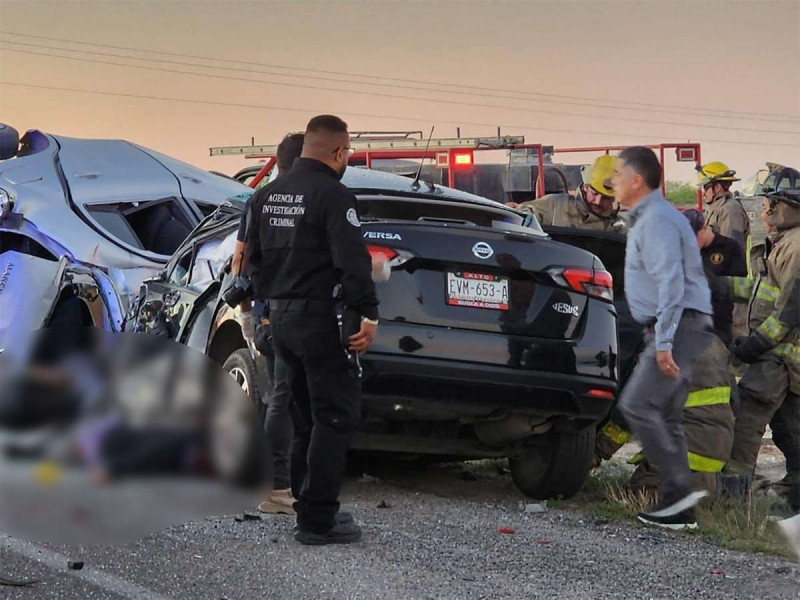 Accidente deja 10 muertos en carretera Piedras NegrasAcuña, Coahuila