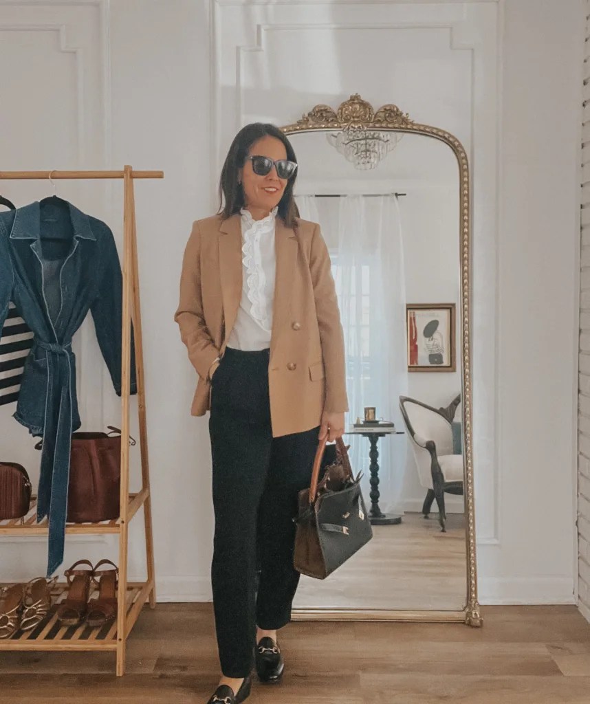 How To Wear A Camel Blazer Plus Outfit Ideas La Vie On Grand