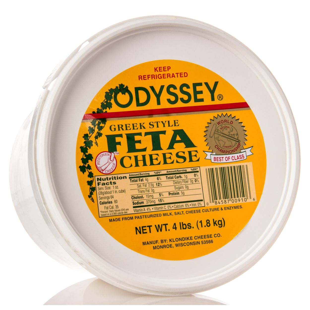 ODYSSEY FETA CHEESE 2/4LB Lavie Products