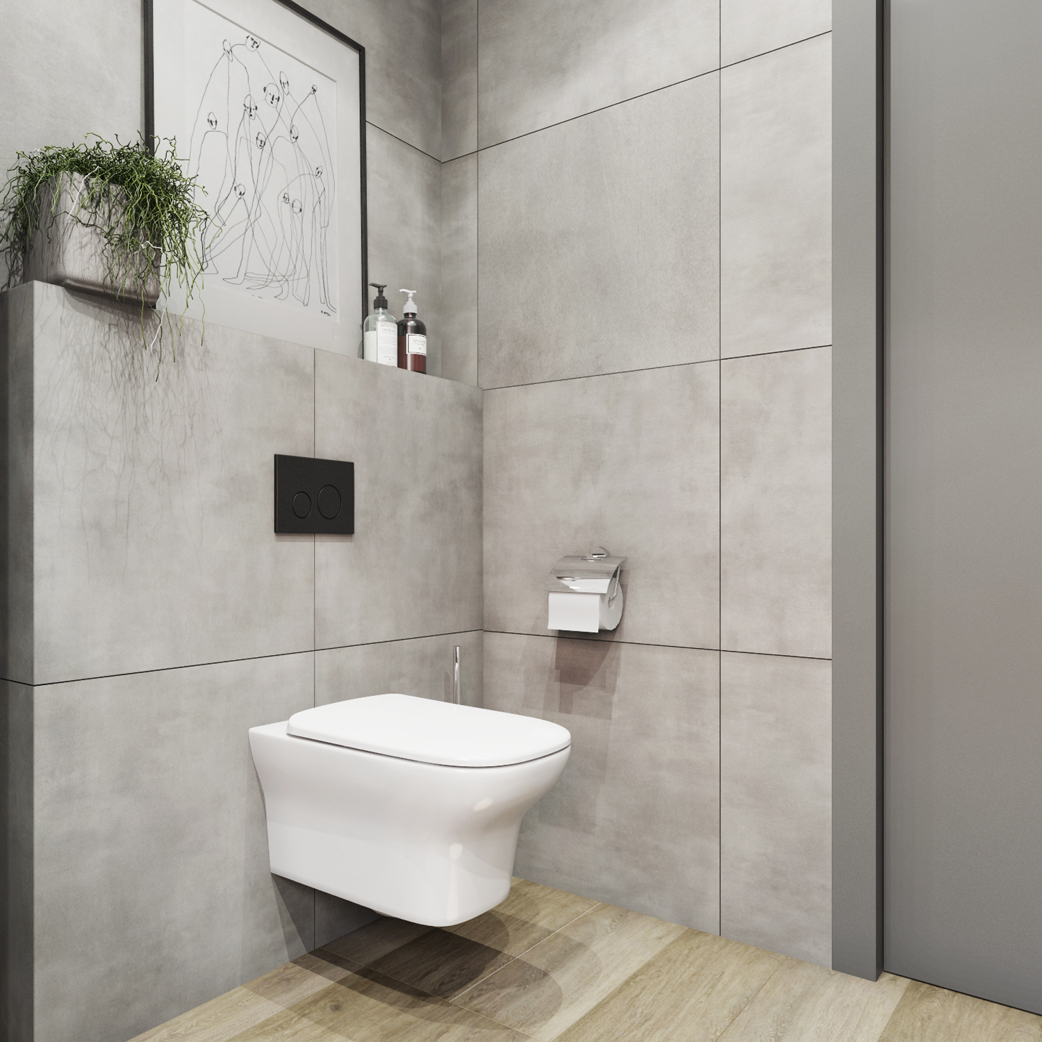 RelFix Bristol Rimless Set 6 in 1 for wallhung toilet Lavinia Boho