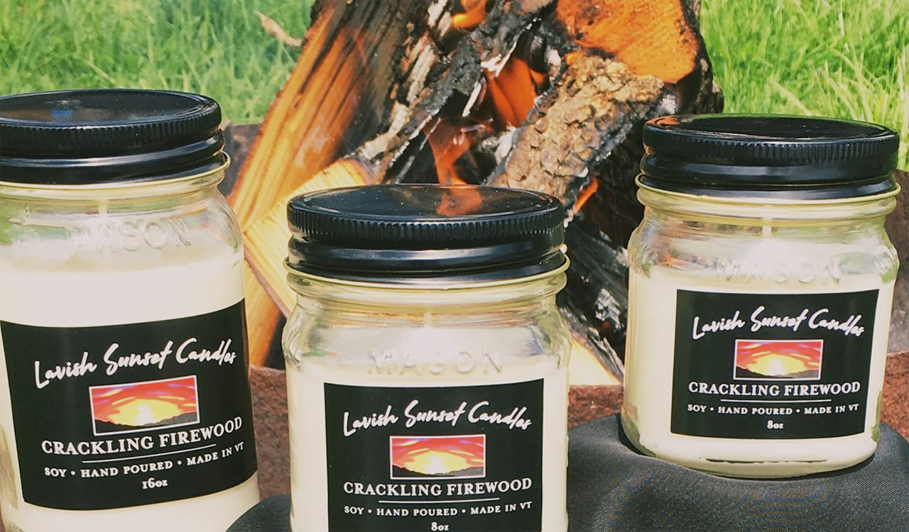 Lavish Sunset Candles Hand Poured Soy Candles Made in Vermont