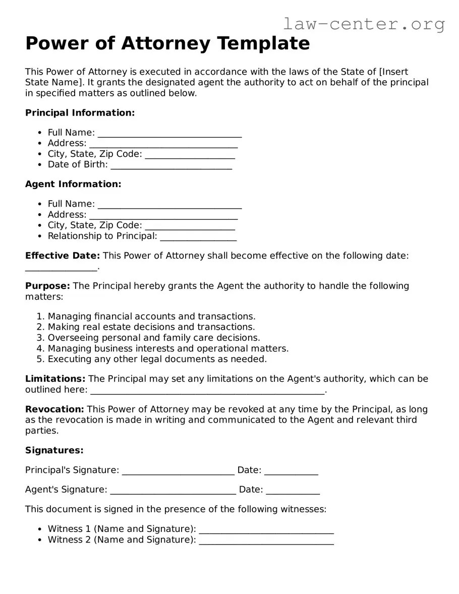 Free Power of Attorney Forms ᐈ Printable Template
