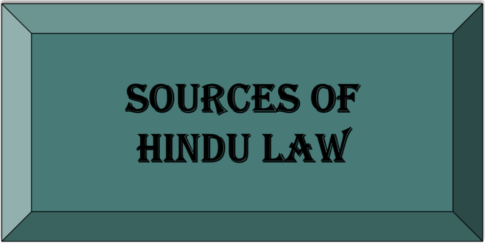Sources of Hindu Law