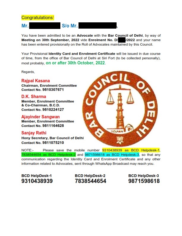 Delhi Bar Council Registration Process Guide to Enroll