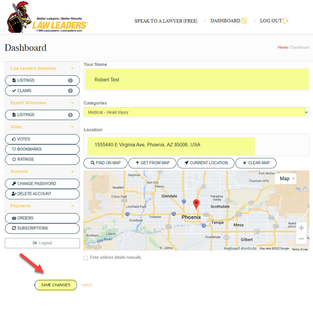 How to Create / Edit / Update Your Expert Witness Profile