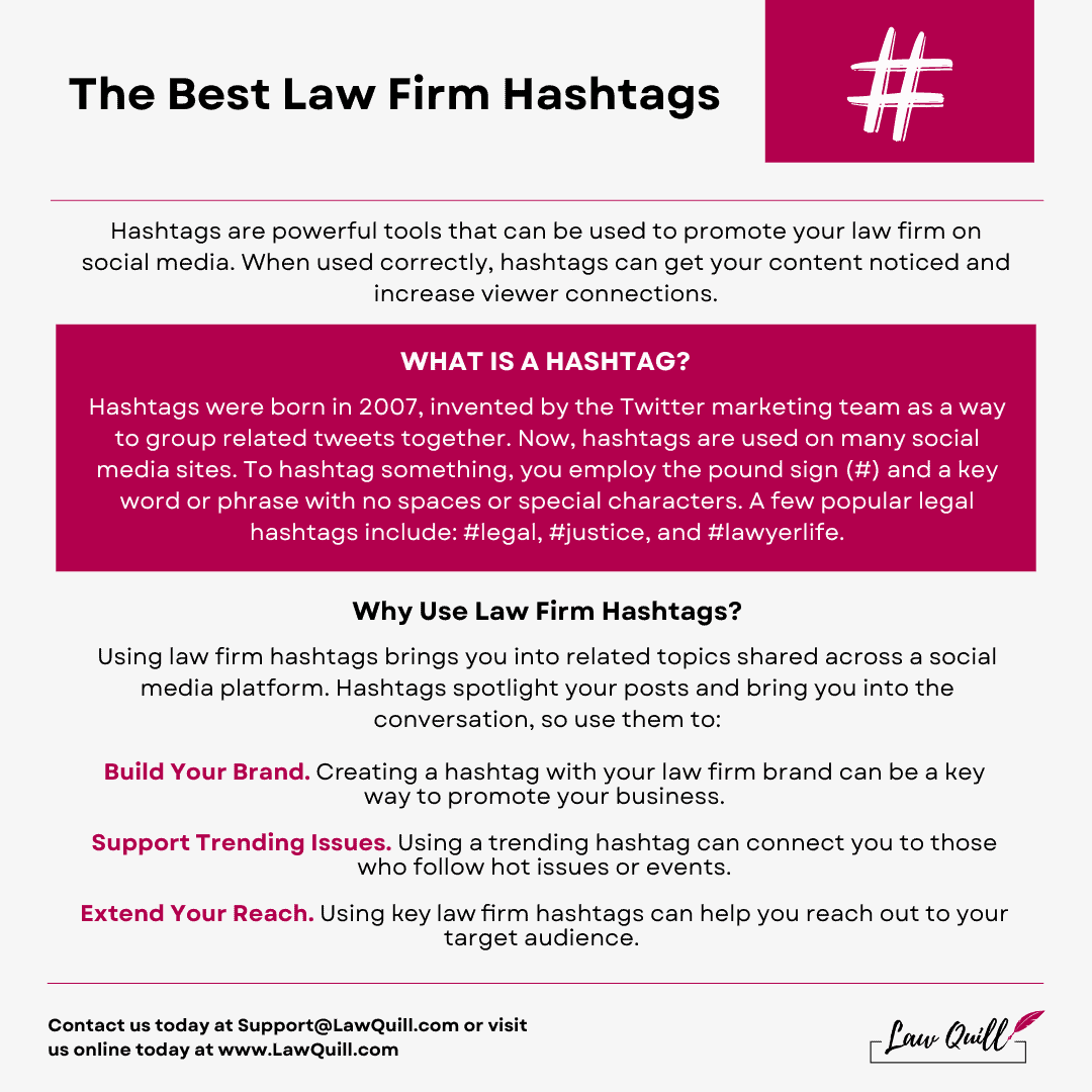 The Best Law Firm Hashtags Law Quill