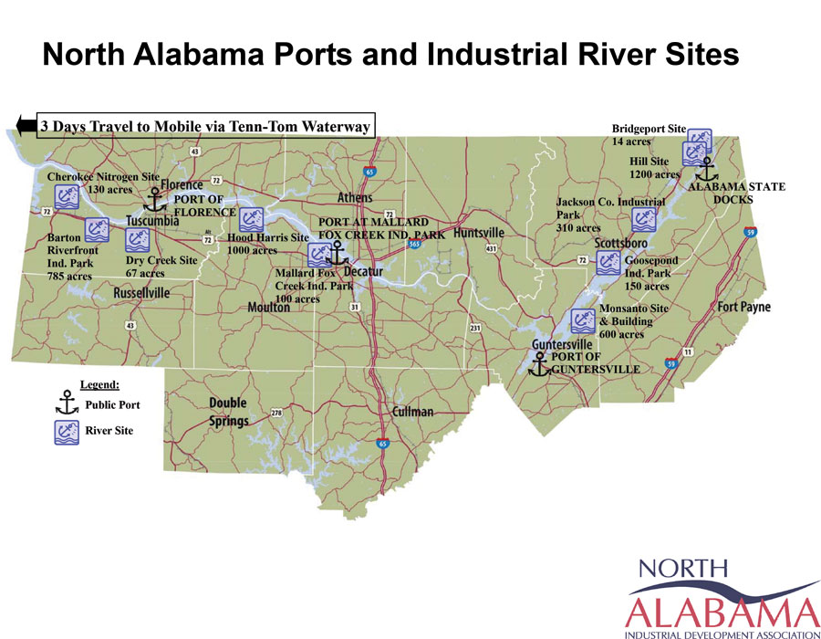 Al State Map With North Port Map Room