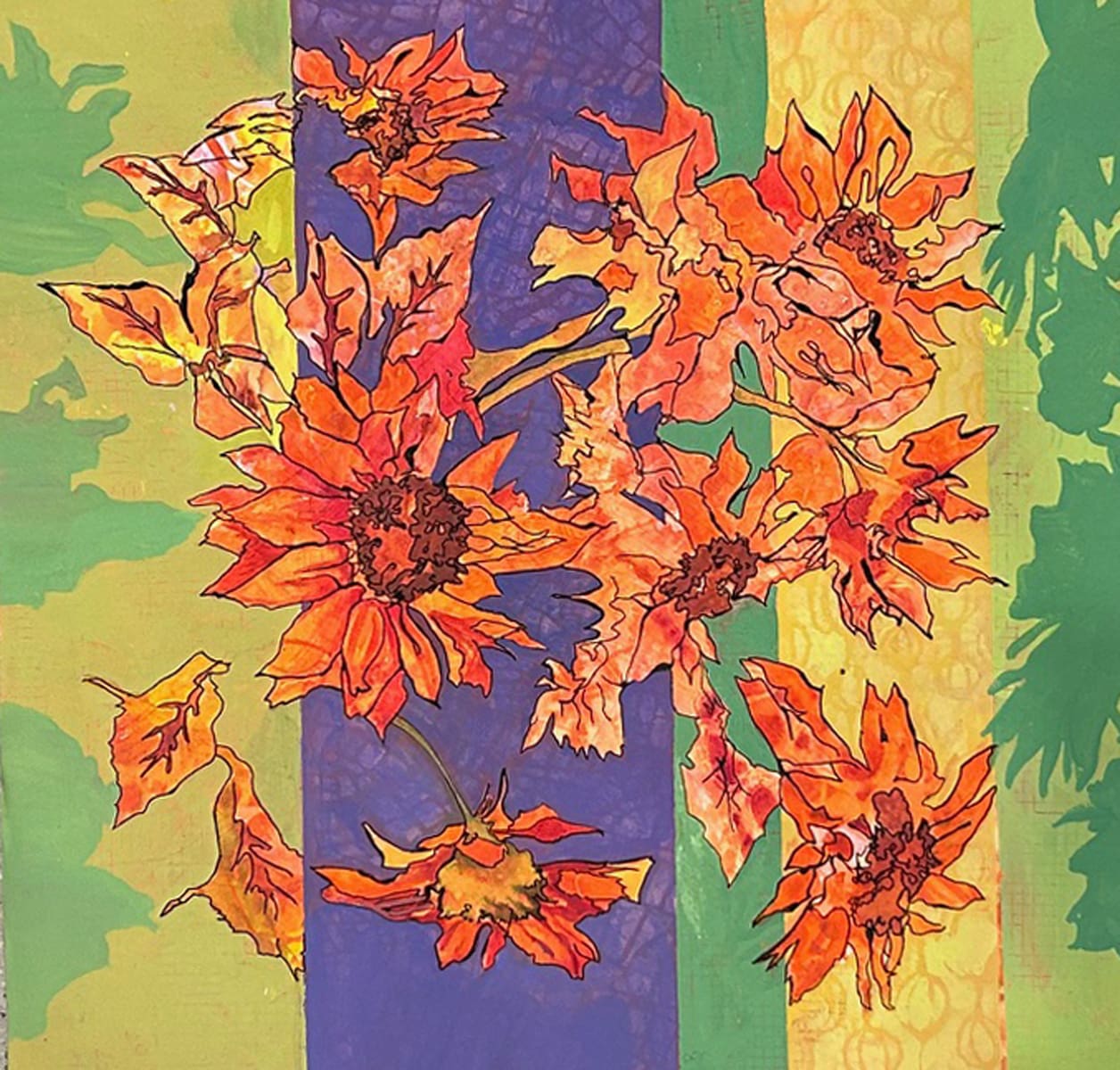 Sunflower Shadows Lawrence Street Gallery