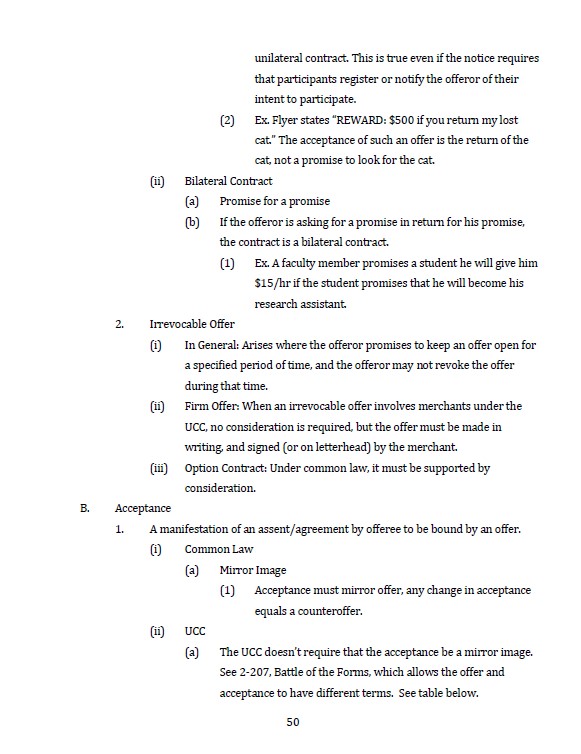 Condensed Outlines For The Bar Exam Law Tutors
