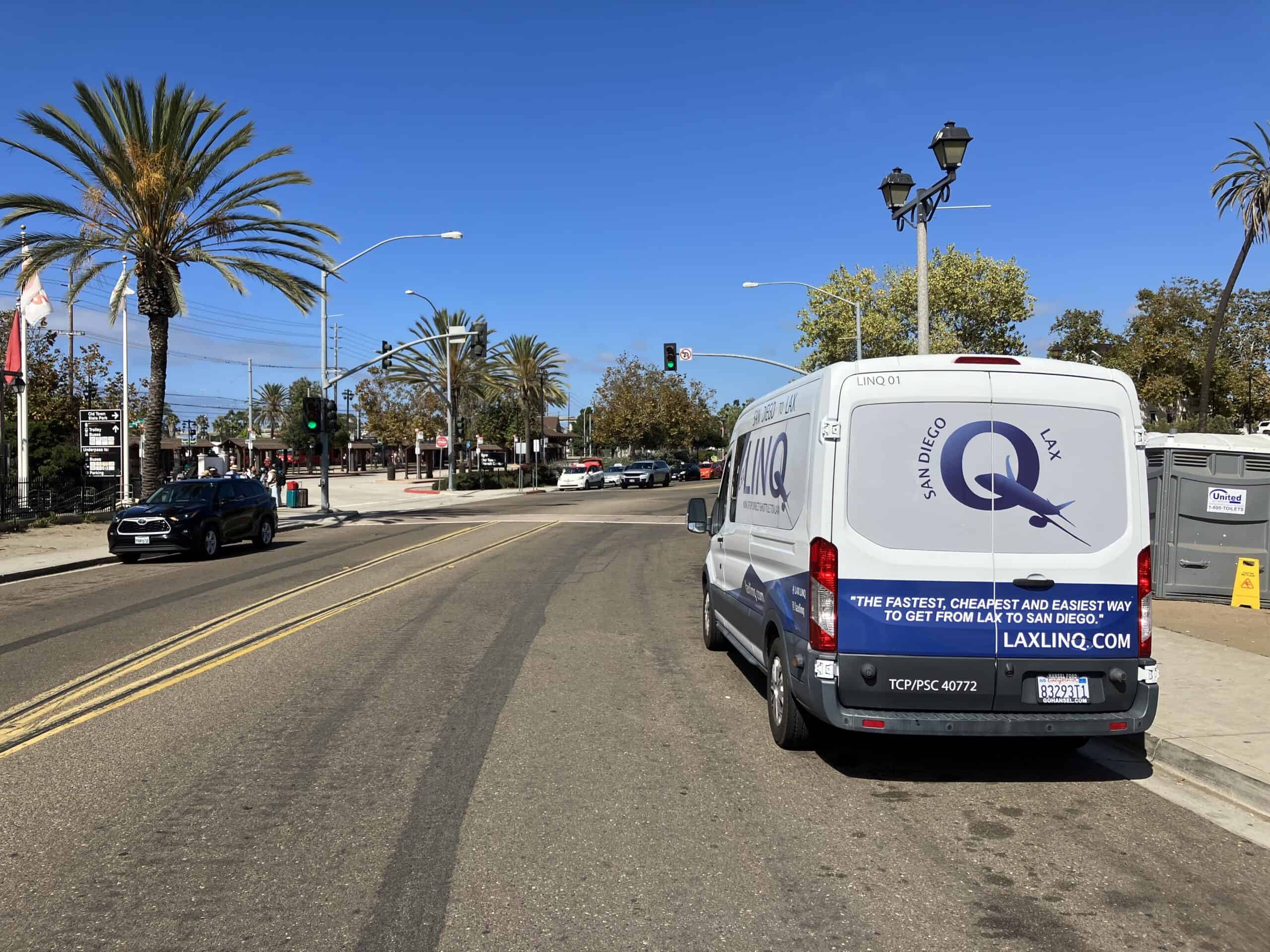 San Diego to LAX Airport Shuttle Pickup Location LAX LINQ